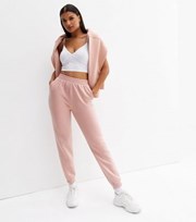 New Look Pale Pink Jersey Cuffed Joggers